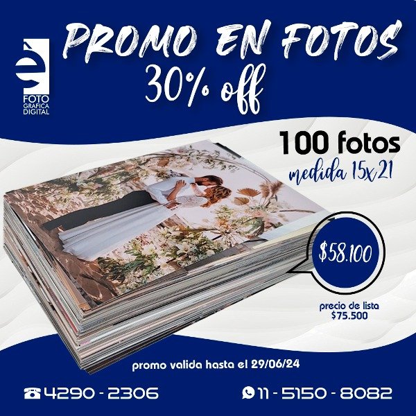 Producto - 100 fotos 15x21