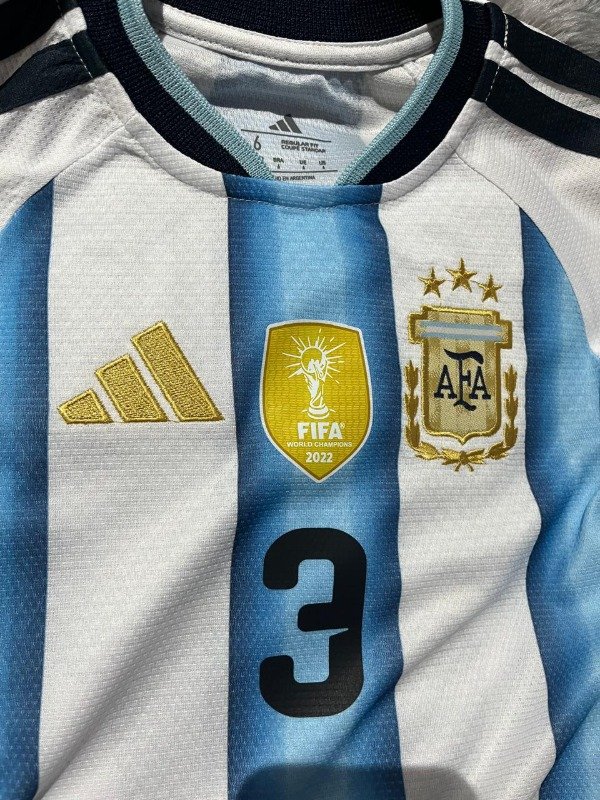 Producto - Camiseta Argentina BORDADA Adultos Personalizada - 3