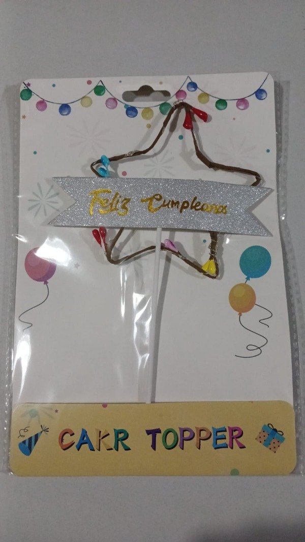 Producto - Cake Topper "FC" c/Luz Estrella