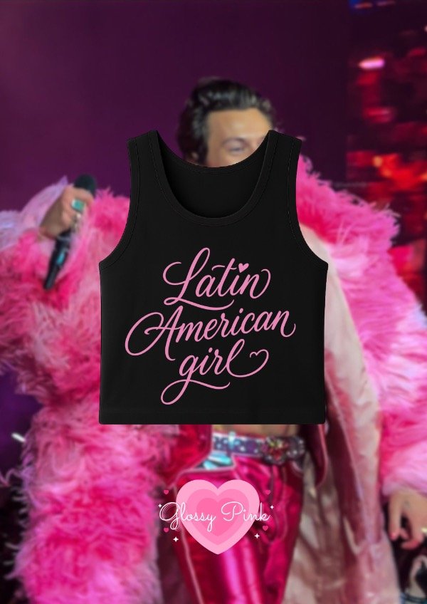 Producto - Tank Top Latín American Girls rosa - DTF
