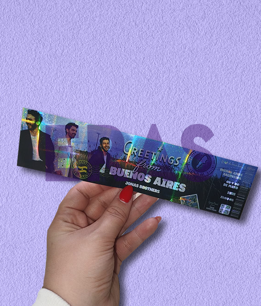 Producto - ENTRADAS HOLOGRÁFICAS - JONAS BROTHERS GREETINGS FROM BUENOS AIRES