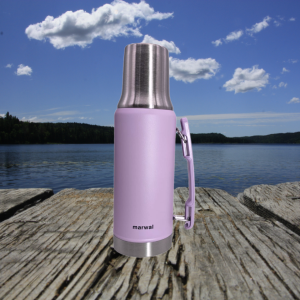 Producto - Termo acero inoxidable 1Lt con manija Marwal lila