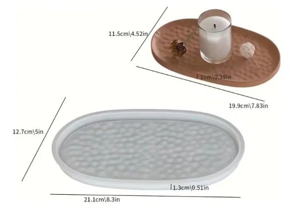 Producto - MOLDE SILICONA BANDEJA OVALADA CON TEXTURA - 0