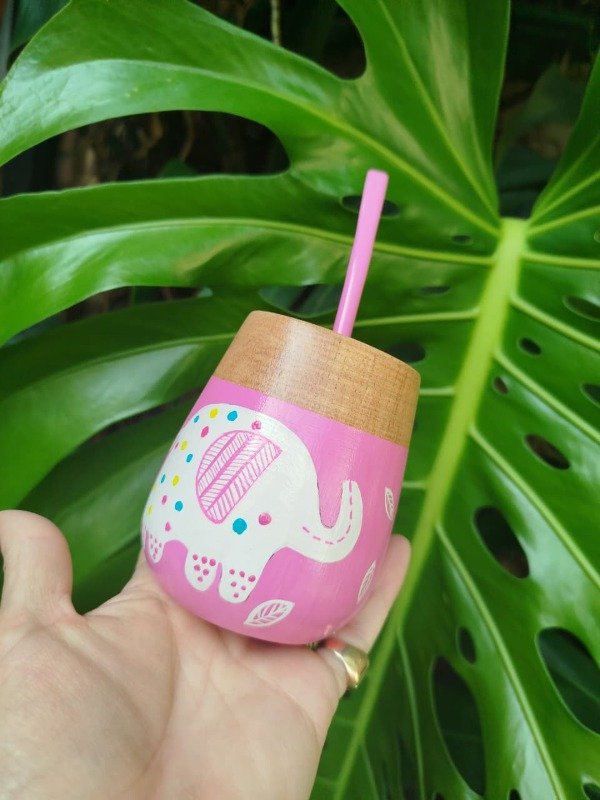 Producto - Mate Pintado-Elefante-