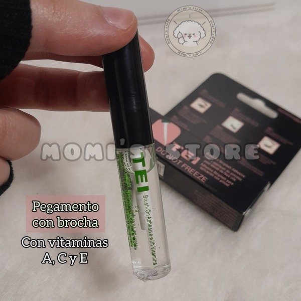 Producto - Pegamento de pestañas líquido con brocha TEI Cosmética
