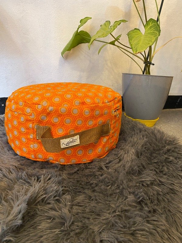 Producto - Almohadón de piso Marroquí tonos naranja - 0