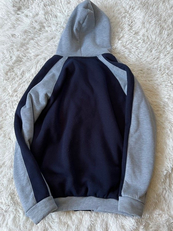 Campera hoodie azul L — imagen 4