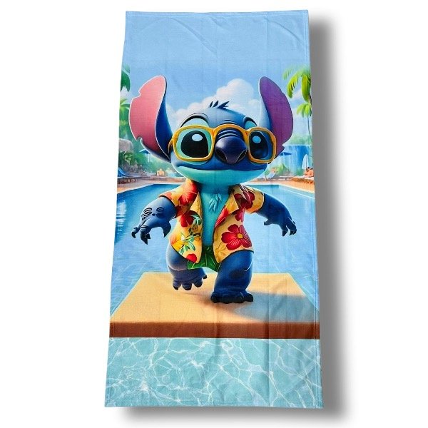 Producto - Stitch Hawaiano - Toallon Microfibra