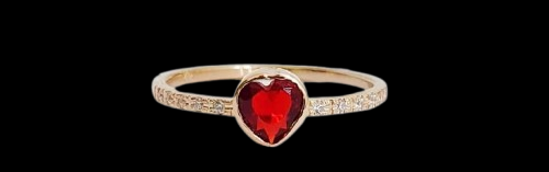 Producto - Anillo corazon Rojo