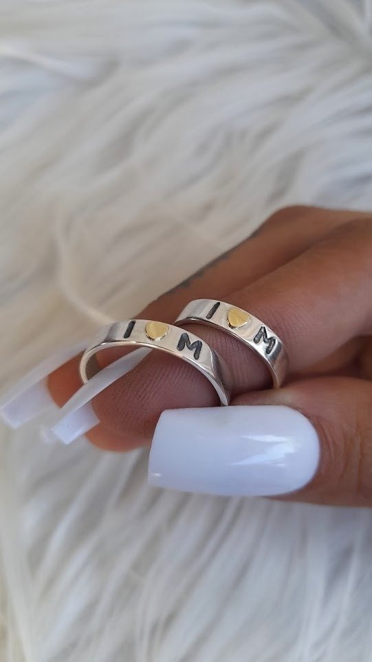 Producto - Par de Alianzas para Compartir con Corazón