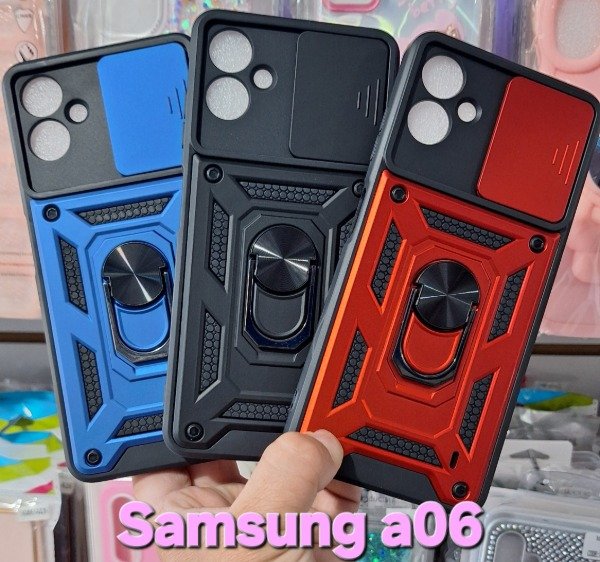 Producto - Fundas armor con cubre cámara. Samsung a06