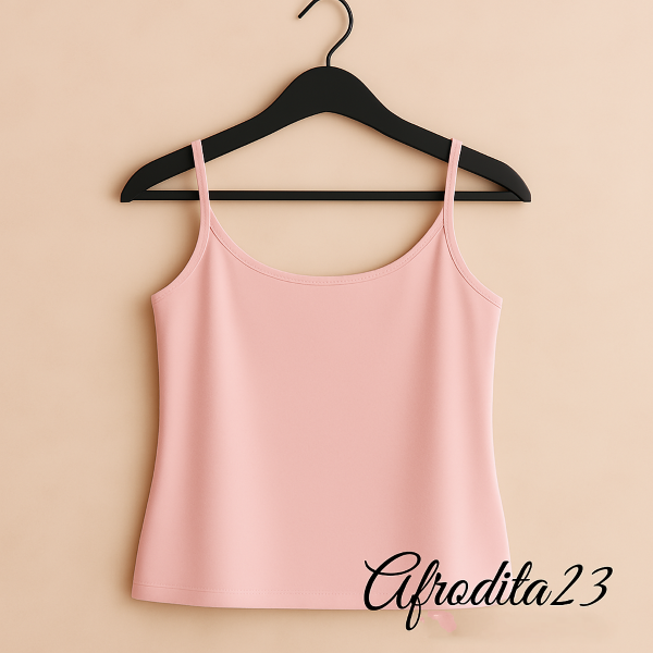 Producto - Marcela Koury Musculosa Algodón Bretel regulable Rosa Nougat Negro XL Cod A7-17