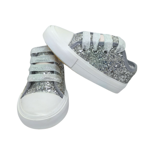 Producto - Art. 2110/2260 Zapa Cordón Glitter Plata