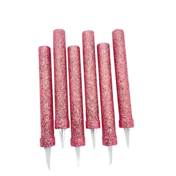 Producto - Bengala lisa con brillo x4un color rosa chrome