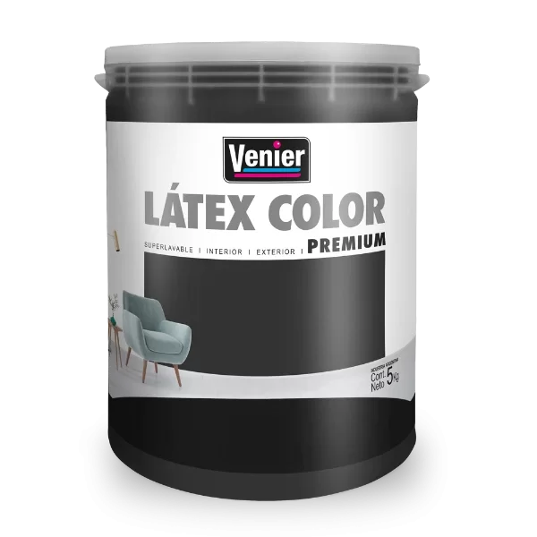 Producto - Latex Color Mate Interior Exterior x 1 lts Negro Elegante