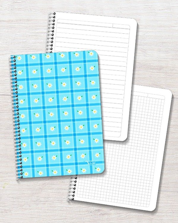 Producto - Cuaderno A5 flex ray/cuadr 60h dis. mantelito