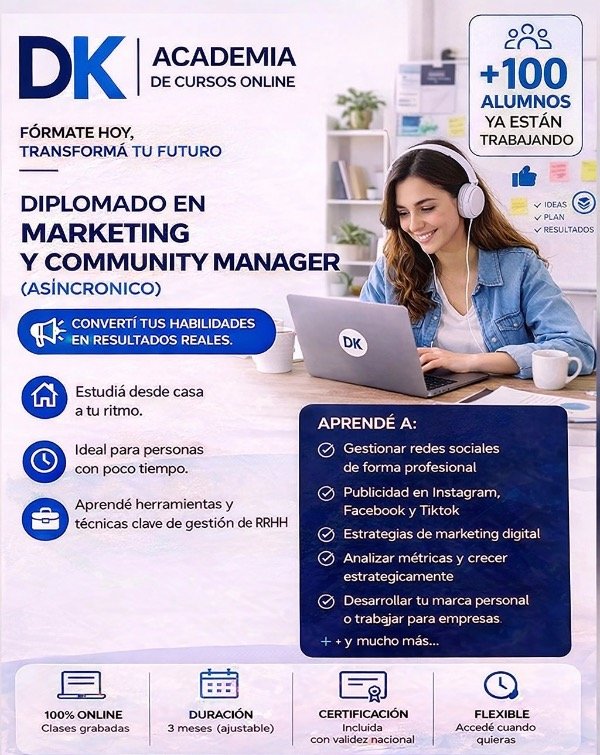 Producto - DIPLOMADO EN MARKETING Y COMMUNITY ASÍNCRONICO