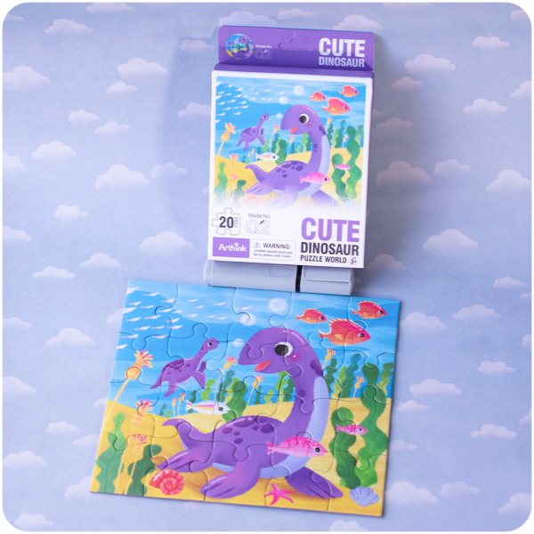 Producto - Rompecabezas de Dinosaurio Acuático - 20 Piezas
