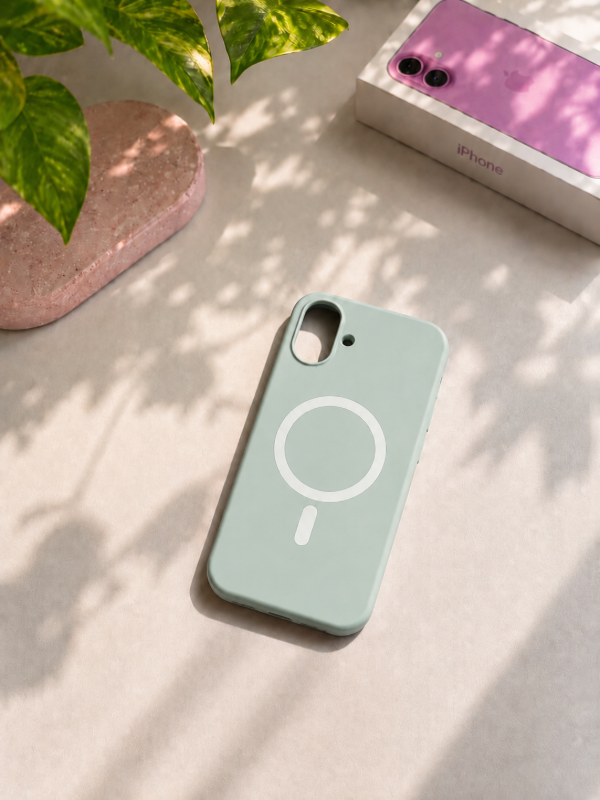 Producto - Silicone case magsafe verde agua