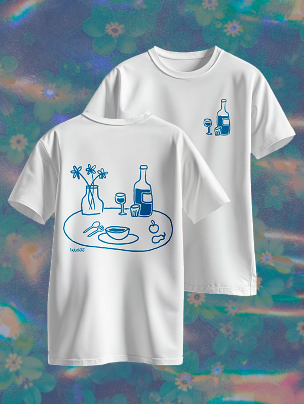 Producto - Remera - Cena - Blanco