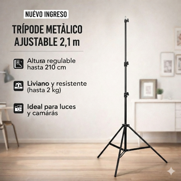Producto - TRÍPODE METÁLICO 2.10 ALTURA MAX