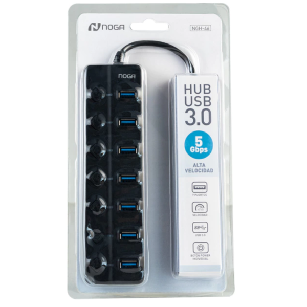 Producto - HUB NOGA USB 7 PUERTOS 5 GBPS