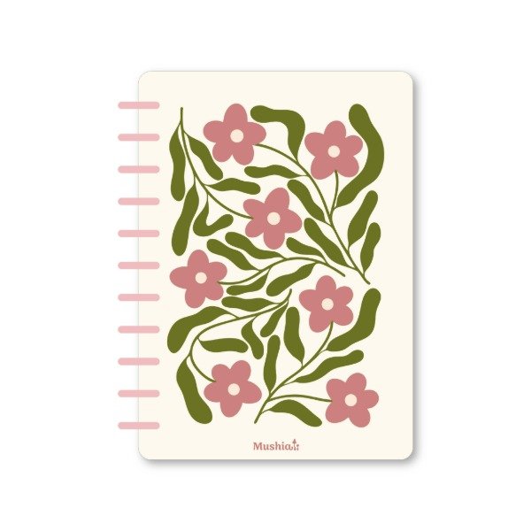 Producto - Cuaderno 005 - Flores Rosas A4