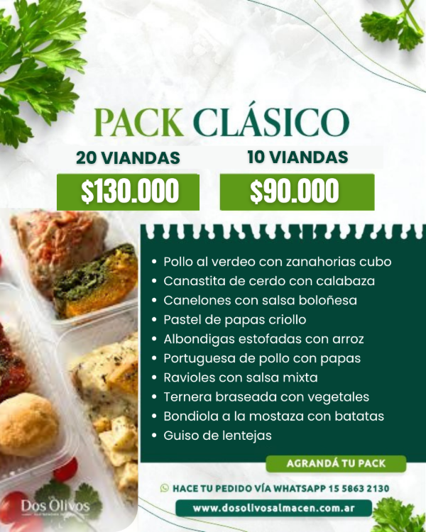 Producto - Pack Clásico x 10