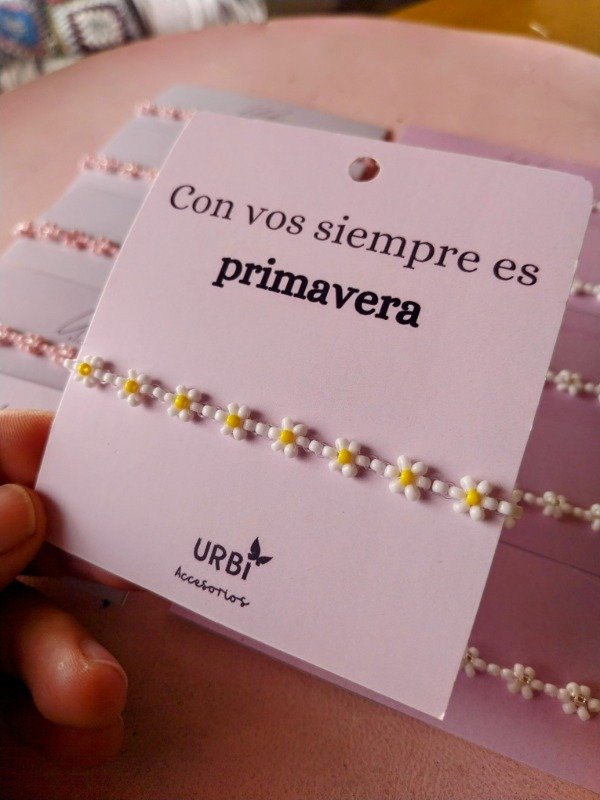 Producto - Pulsera flores primavera