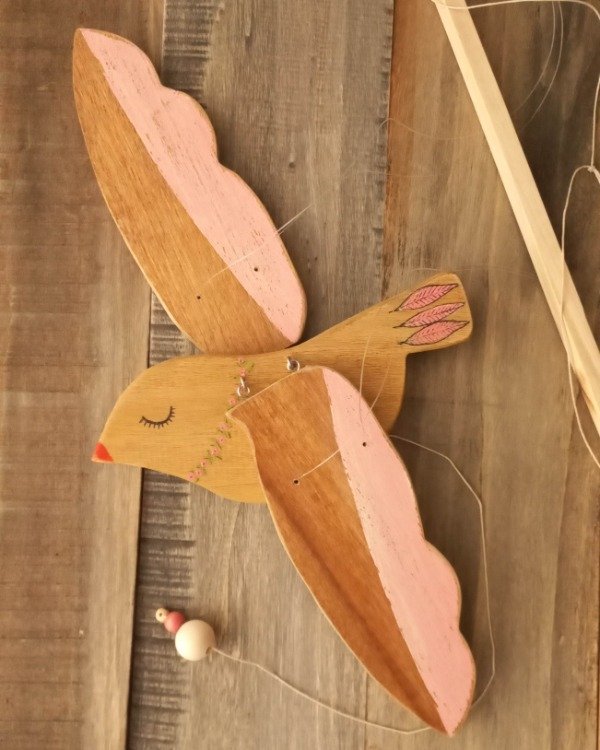 Producto - Ave soñadora pájaro móvil "Tulipán"