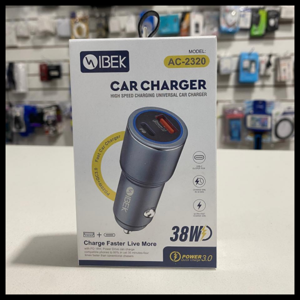 Producto - CARGADOR DE CELULAR PARA AUTO IBEK