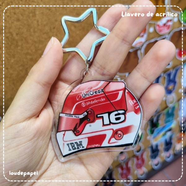 Producto - Casco Charles Leclerc - Llavero