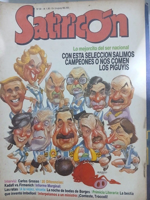 Producto - REVISTA SATIRICON N 58