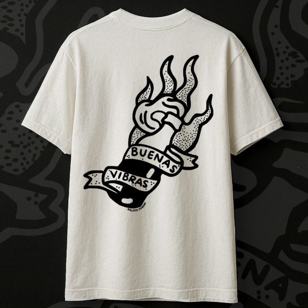 Producto - BUENAS VIBRAS MALDITO STANDBY BLANCA (L)
