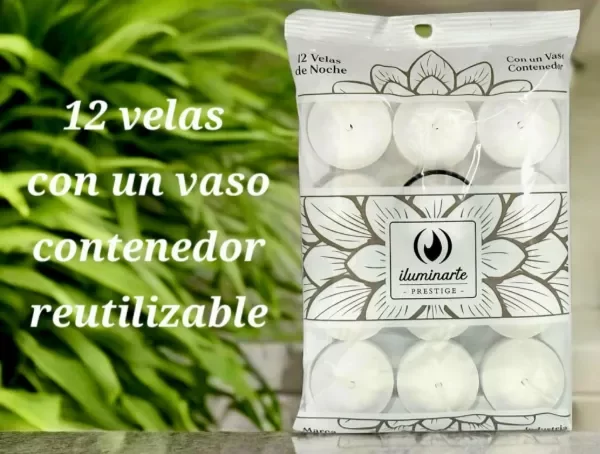 Producto - Vela de noche Blanca - pack 12U - 2