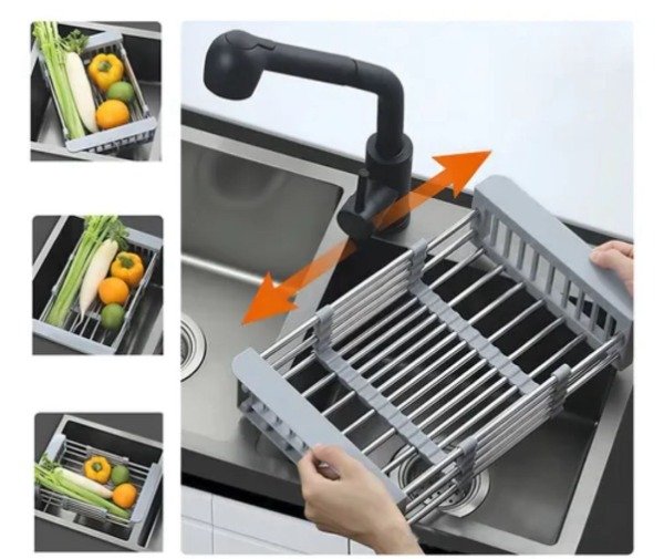 Producto - Escurridor Extensible De Acero Inoxidable mc9924