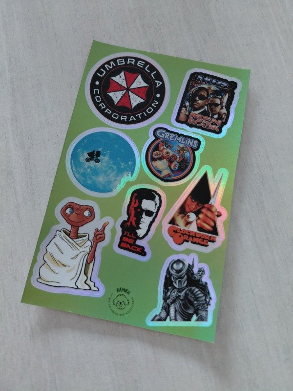 Producto - Planchitas de stickers - Cine #006
