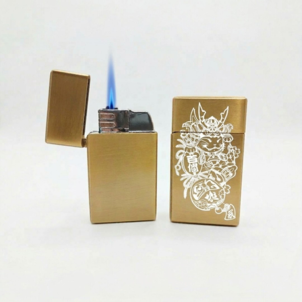 Producto - ENCENDEDOR CATALITICO RECARGABLE DORADO GRABADO A ELECCION