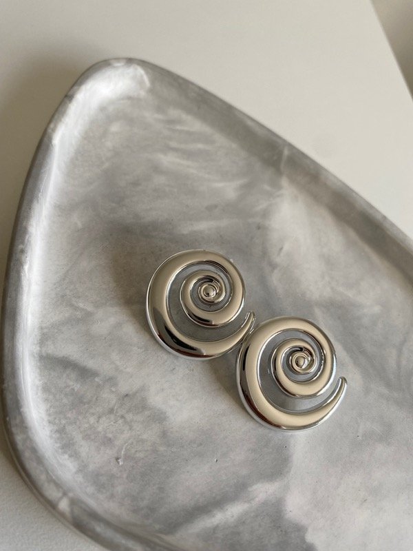 Producto - Aros Spiral plateado