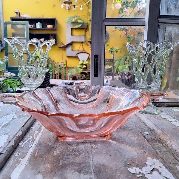 Producto - Centro de mesa art decó rosa