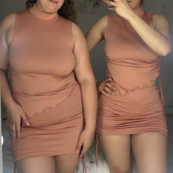 Producto - Conjunto ROSA fruncido