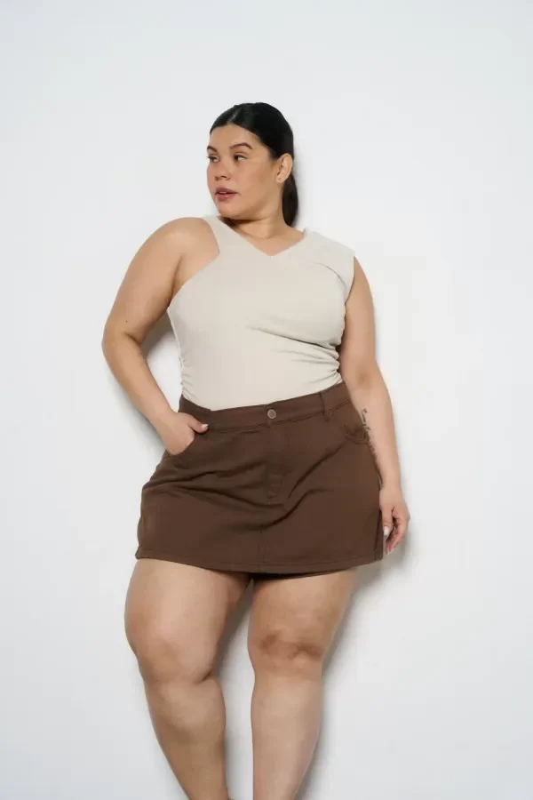 Producto - Short pollera CHOCOLATE - rígido - 0
