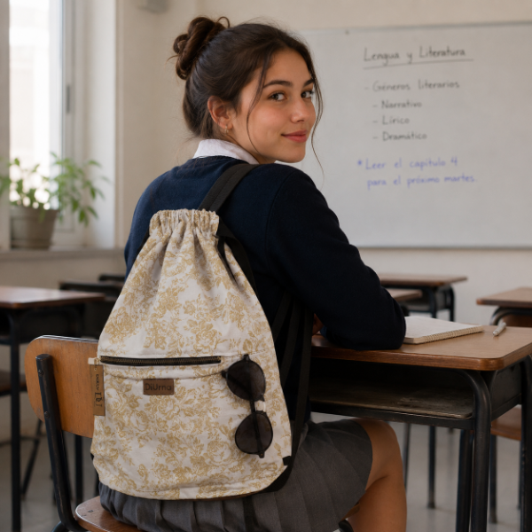Producto - Mochila (estampada dorada) - 1