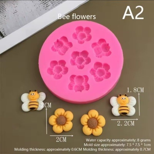 Producto - Aplique Flores y Abejas 17A3