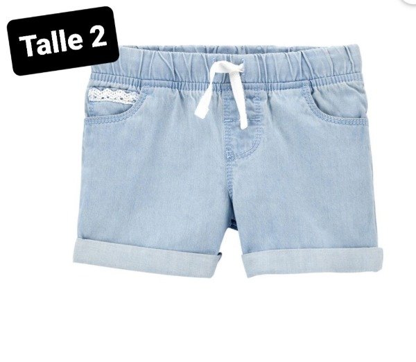Short  jean carters talle 2 celeste