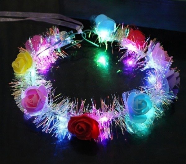 Producto - Coronas Tiaras MULTICOLOR Led x 10