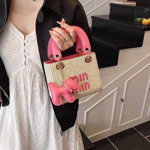 Producto - Cartera beige y rosa MIN