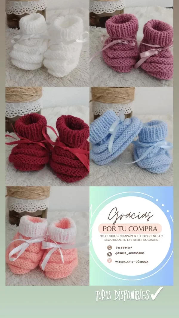 Producto - Escarpines tejidos