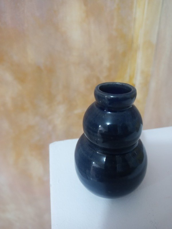 Producto - Florero mini azul - Nuda Cuerpo de Barro