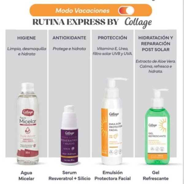 Producto - KIT EXPRESS CUIDADO Facial VERANO Collage